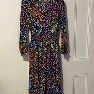 Nanette Lepore Multicolor Floral Long Sleeve Dress
